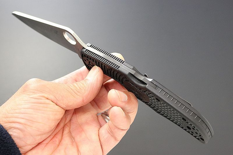 C91PBK2 Spyderco スパイダルコ パシフィックソルト2 直刃 ブラック