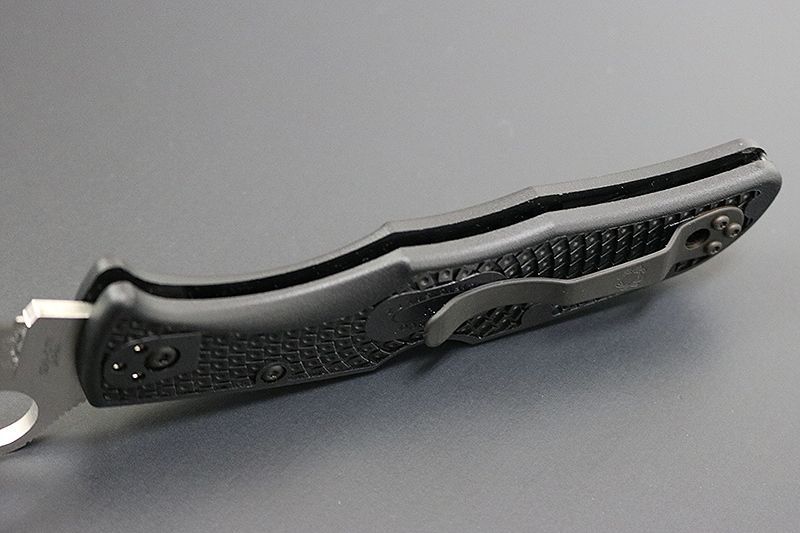  C91PBK2 Spyderco スパイダルコ パシフィックソルト２ 直刃 ブラック 折りたたみマット ナイフ ツール アウトドア