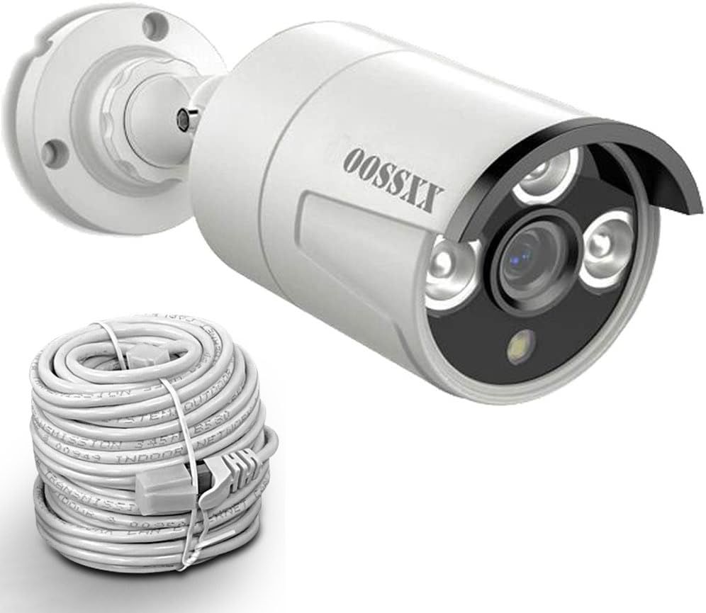 AI人体検知 音声録画 IP67防水防塵 OOSSXX 防犯カメラ有線 poe防犯カメラ 500万画素 防犯カメラ 屋内屋外対応 監視カメラ 監視弾丸屋外カメラ セキュリティカメラシステム 増設 防犯カメラ poe給電 監視カメラ