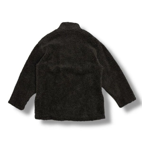 参考上代101200円 stein ssstein WOOL BOA ZIP LONG JACKET ウール ボア ジップ ロングジャケット フリース シュタイン ST.418 ブラック M 92442A