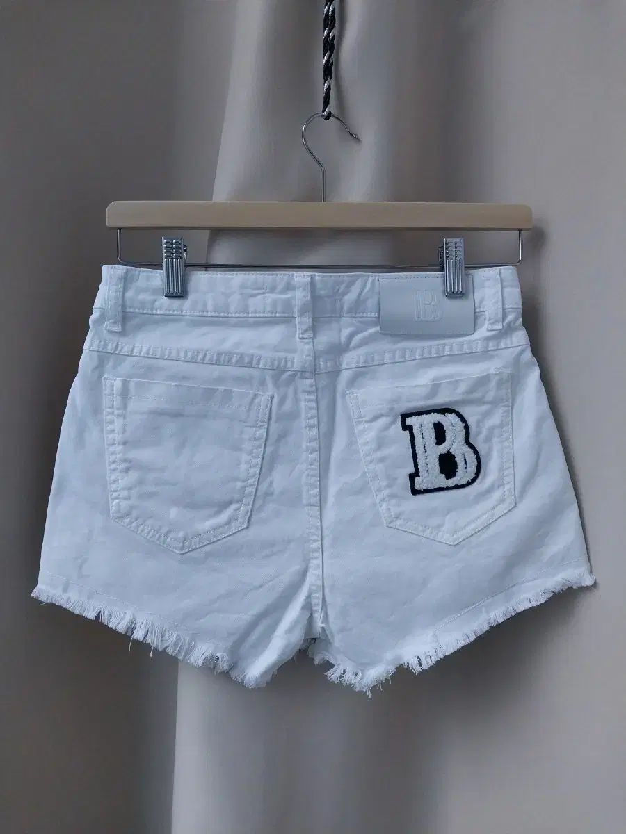バルマン リー フレンチテリー 白 デニム ハーフパンツ カットオフ