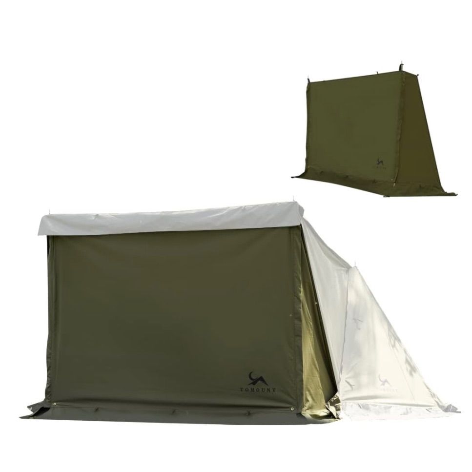 TOMOUNT パップテント用前幕 TC素材 陣幕 ポリコットン 風よけ 目隠し