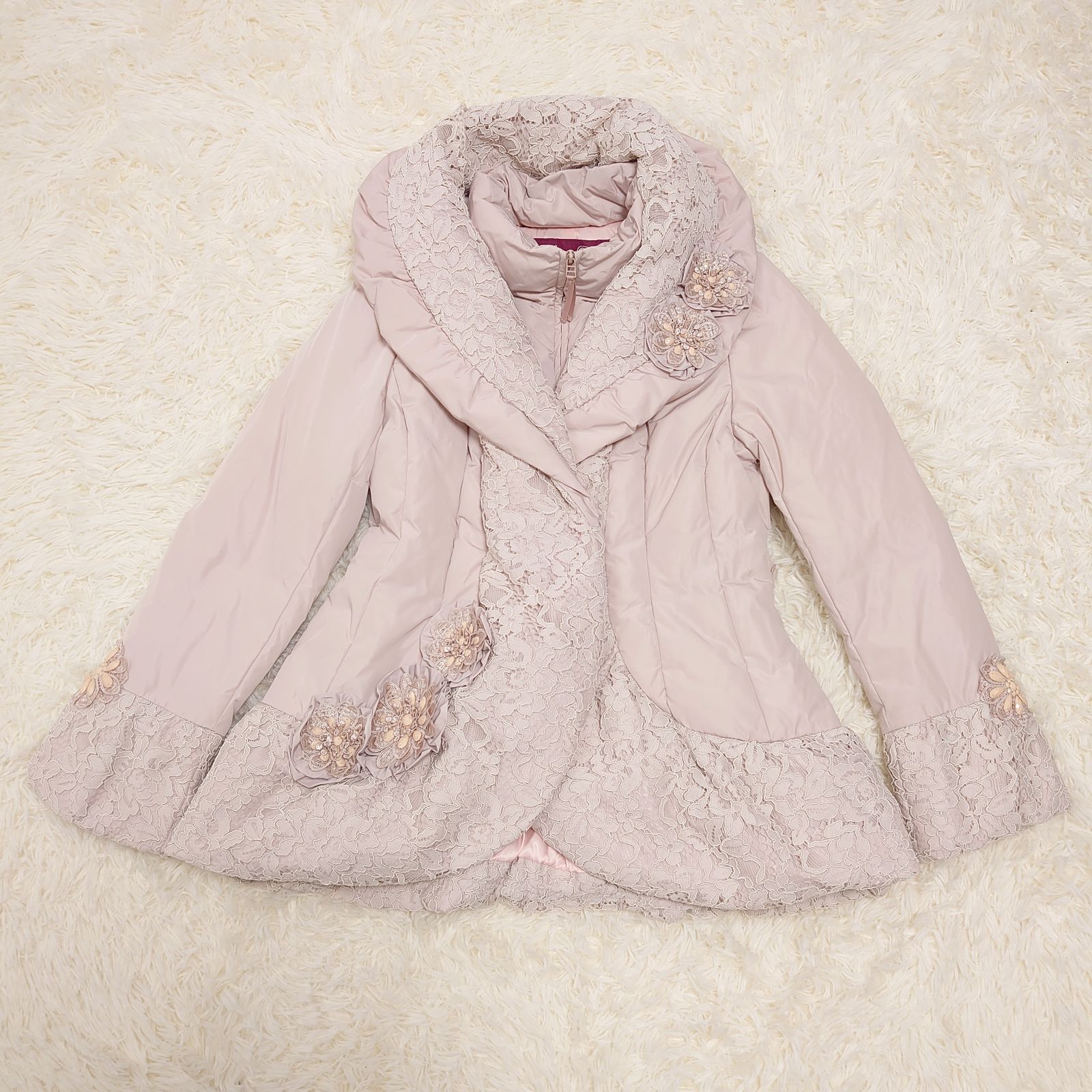 極美品！！ super beauty スーパービューティ ダウンジャケット ピンク