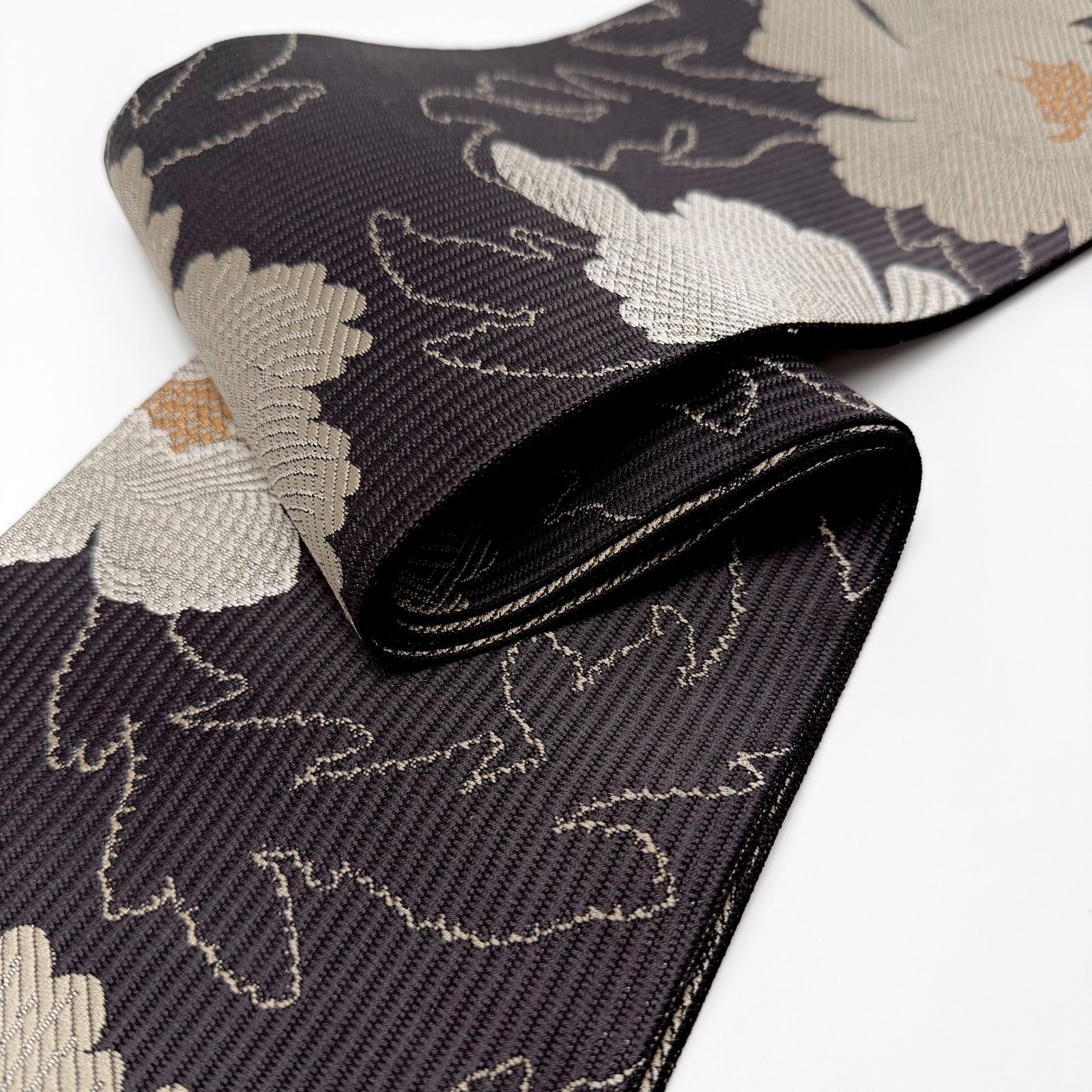 半幅帯　博多織　リバーシブル　博多小袋帯　牡丹柄　6698 博多織 半幅帯 帯 本場筑前 小袋帯 ＜牡丹 6色＞協和織物 長尺