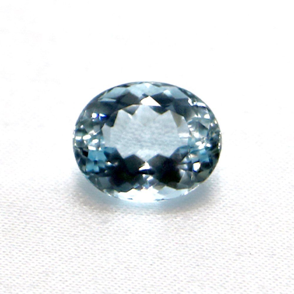 アクアマリン オーバルカット12mm 4.57ct アクワマリン Aquamarine 藍玉 ハイクオリティー ルース 裸石 マクラメ パワーストーン 天然石 ハンドメイド
