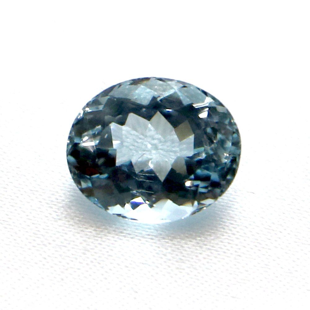 アクアマリン オーバルカット12mm 4.77ct アクワマリン Aquamarine 藍玉 ハイクオリティー ルース 裸石 マクラメ パワーストーン 天然石 ハンドメイド