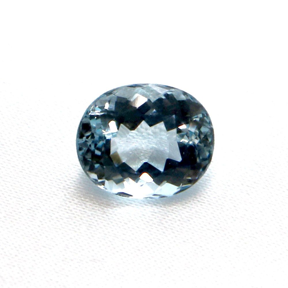 アクアマリン オーバルカット12mm 5.02ct アクワマリン Aquamarine 藍玉 ハイクオリティー ルース 裸石 マクラメ パワーストーン 天然石 ハンドメイド