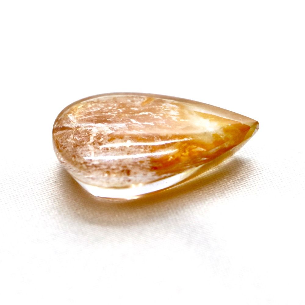 デンドリティッククォーツ レッド ティアドロップ22 mm 14.34 ct デンドリチック Dendrtic 模樹石 ハイクオリティー ルース 裸石 マクラメ パワーストーン 天然石 ハンドメイド