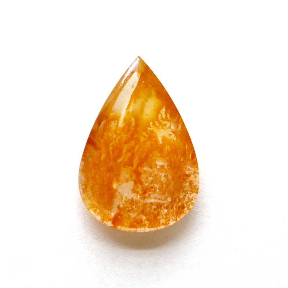 デンドリティッククォーツ レッド ティアドロップ22 mm 14 34 ct デンドリチック Dendrtic 模樹石 ハイクオリティー ルース 裸石 マクラメ パワーストーン 天然石 ハンドメイド