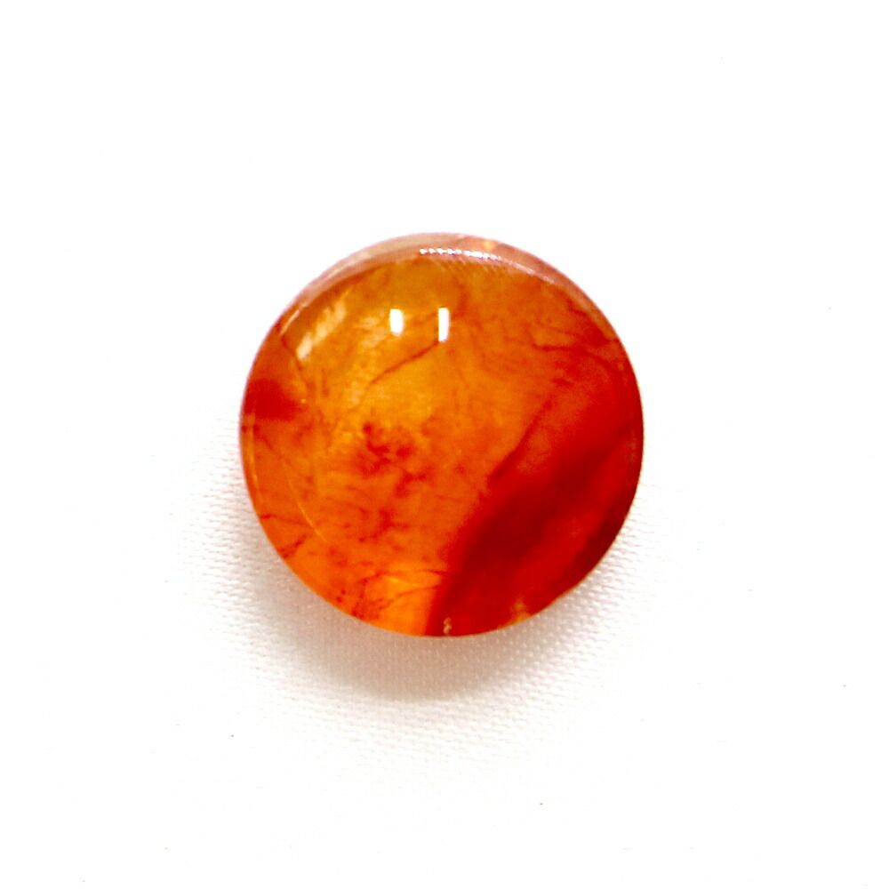 デンドリティッククォーツ レッド コイン16mm 12.86ct デンドリチック Dendrtic 模樹石 ハイクオリティー ルース