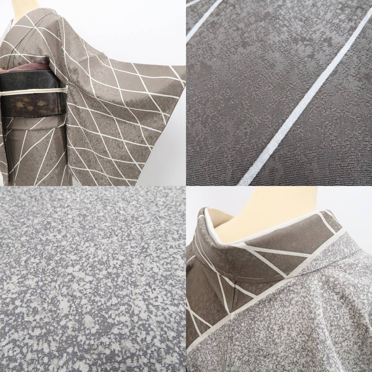 ❁tomihisa❁新品 小糸敏 落款 寿光織 着物“志を継ぎ染めに懸ける一途