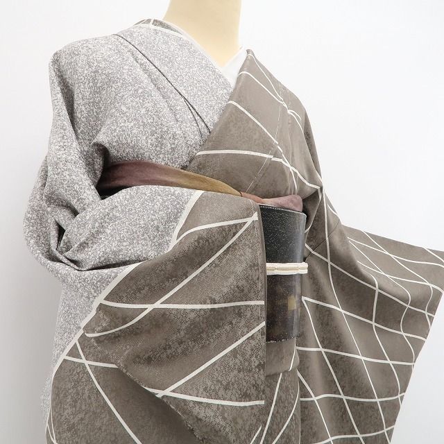 ❁tomihisa❁新品 小糸敏 落款 寿光織 着物“志を継ぎ染めに懸ける一途