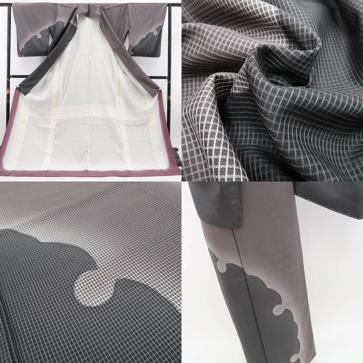 ❁tomihisa❁新品 雪輪 着物 正絹“大人の世界の秘密に迫る…ひと味違う