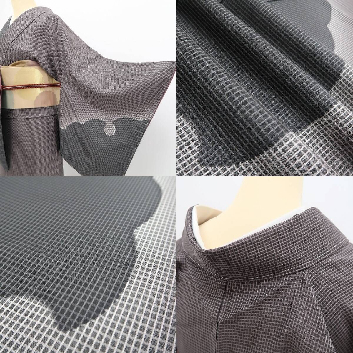 新品 雪輪 着物 正絹“ひと味違う雪輪の記憶”仕付け糸付 付下げ 5363 ❁tomihisa❁新品 雪輪 着物 正絹“大人の世界の秘密に迫る…ひと味違う