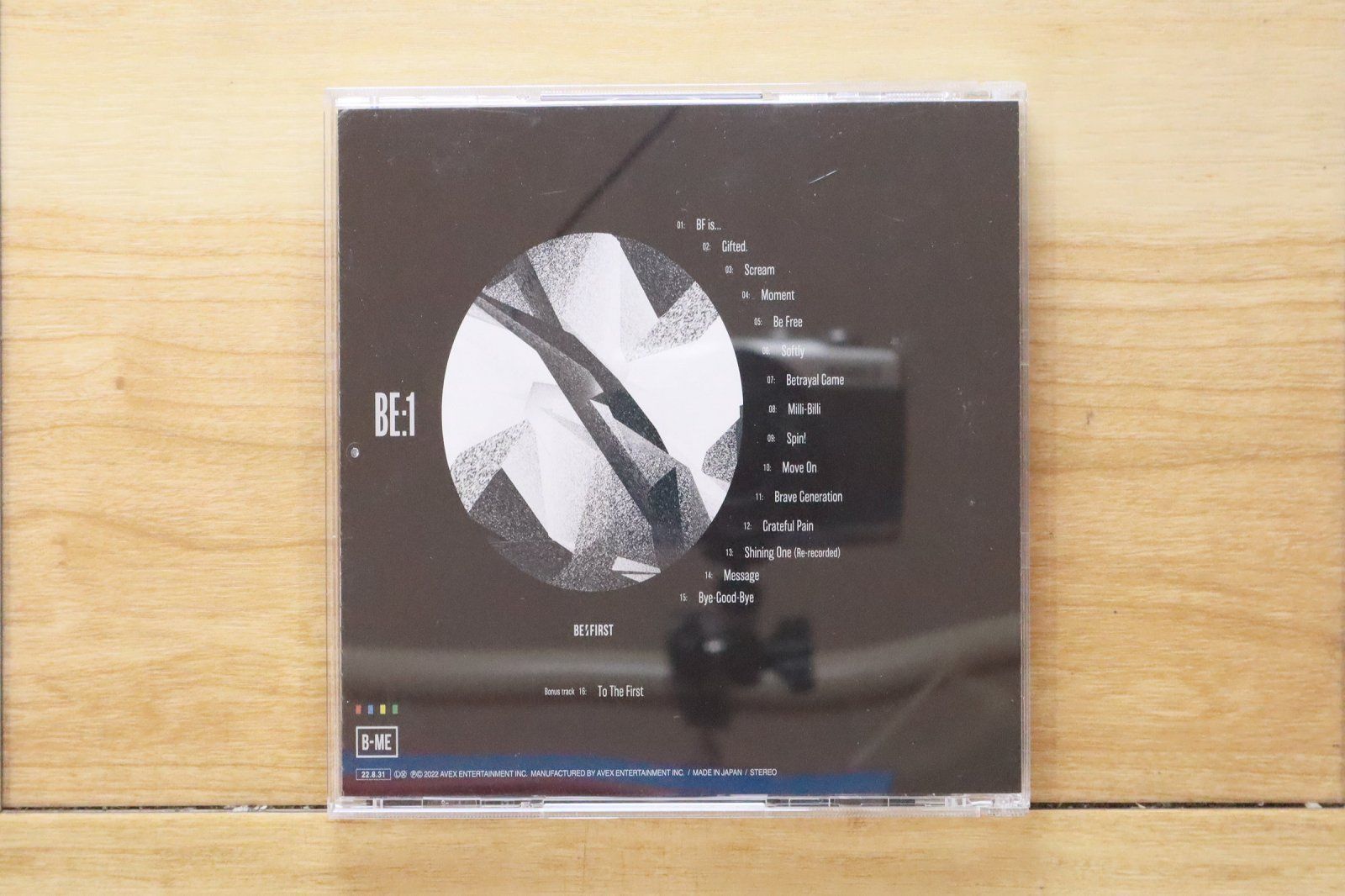 国内盤CD☆ビーファースト/BE:FIRST□ BE:1(CD)(初回生産限定盤