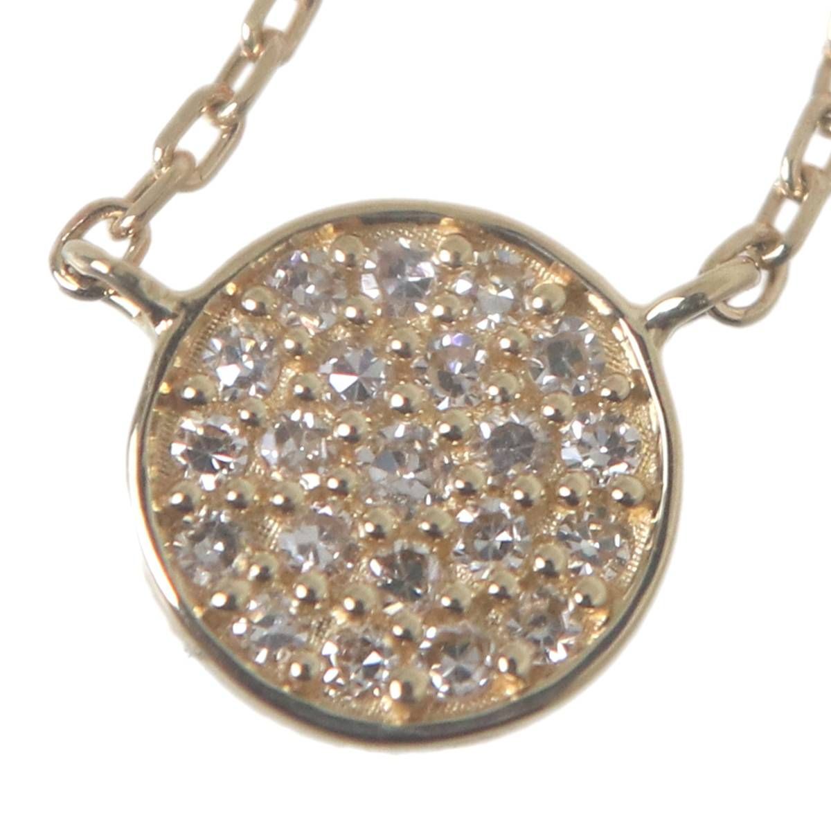 agete ダイヤモンドサークル ネックレス K10ダイヤモンドネックレス｜ネックチェーン｜アガット 公式オンライン