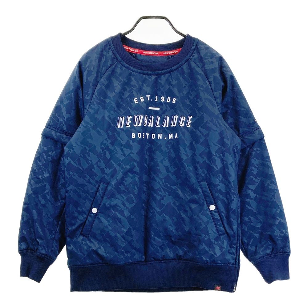 サイズ 5 NEW BALANCE GOLF ニューバランス 2WAY 中綿ブルゾン 総柄 ネイビー系 240101400830 ゴルフウェア メンズ ストスト