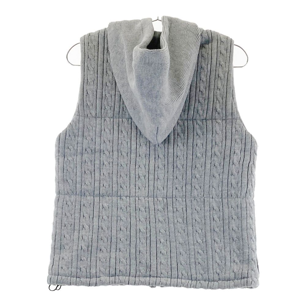 サイズ M MUNSING WEAR マンシングウェア 中綿ニットベスト グレー系 ゴルフウェア レディース ストスト