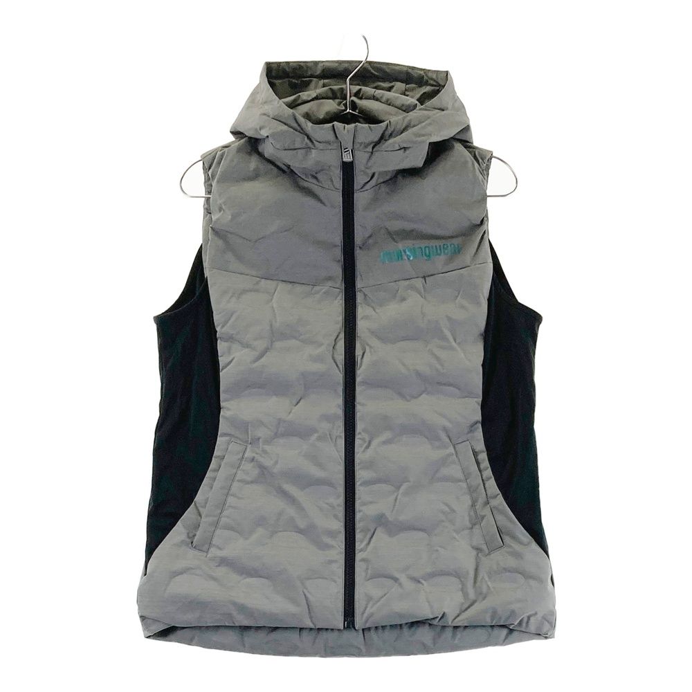サイズ M MUNSING WEAR マンシングウェア ダウンベスト グレー系 240101421433 ゴルフウェア レディース ストスト