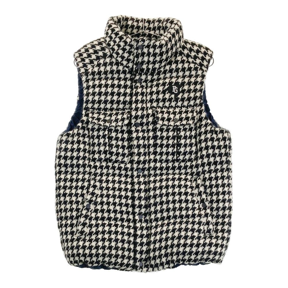 サイズ 5 PEARLY GATES パーリーゲイツ ダウンベスト ウール 千鳥柄 ホワイト系 240101424147 ゴルフウェア メンズ ストスト
