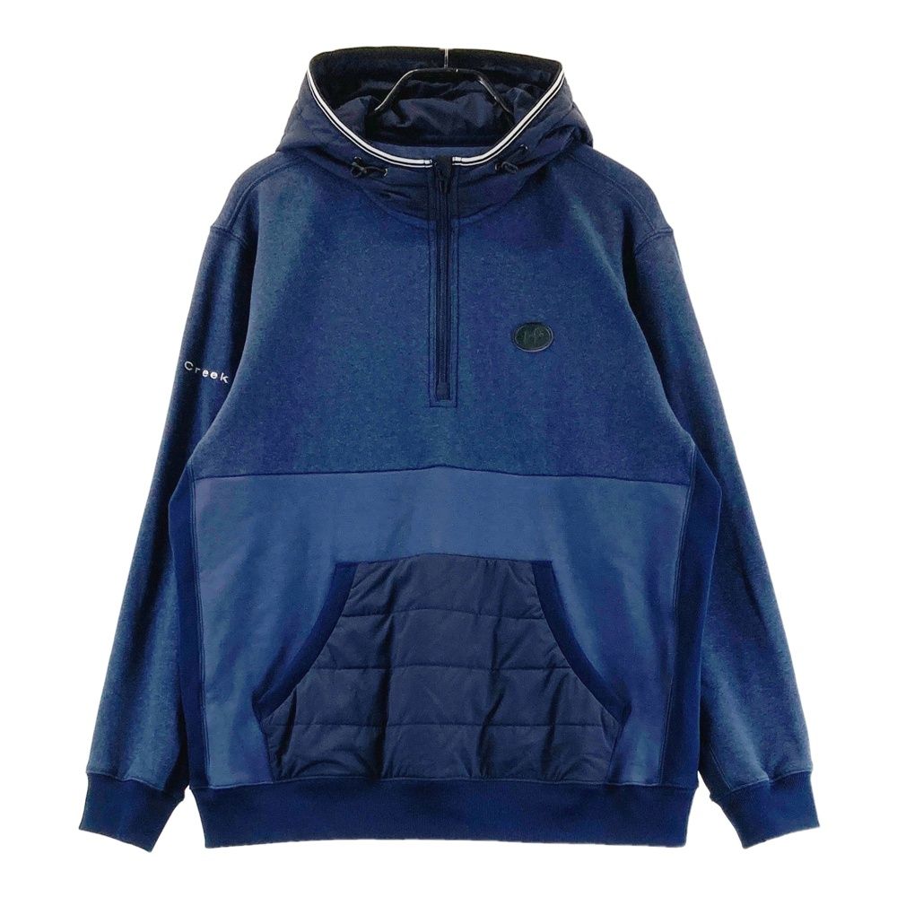 サイズ 52 HEAL CREEK ヒールクリーク 中綿切替ハーフジップスウェットパーカー ネイビー系 240101426232 ゴルフウェア メンズ ストスト