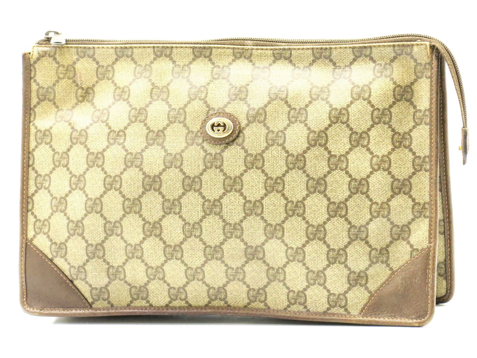 グッチ GG柄 コスメポーチ セカンドバッグ コーティングキャンバス GUCCI 18708402