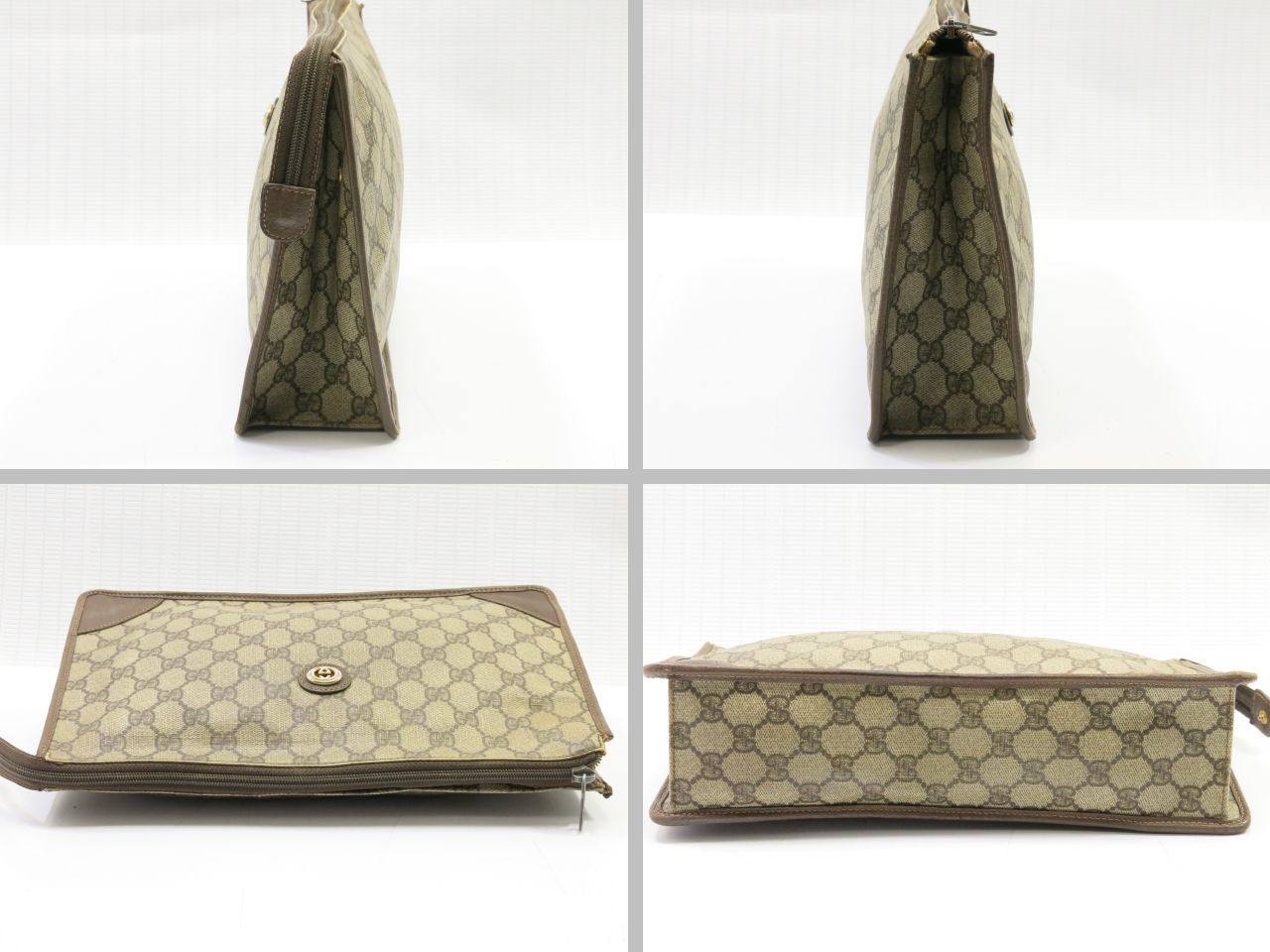 セカンドバッグ コーティングキャンバス