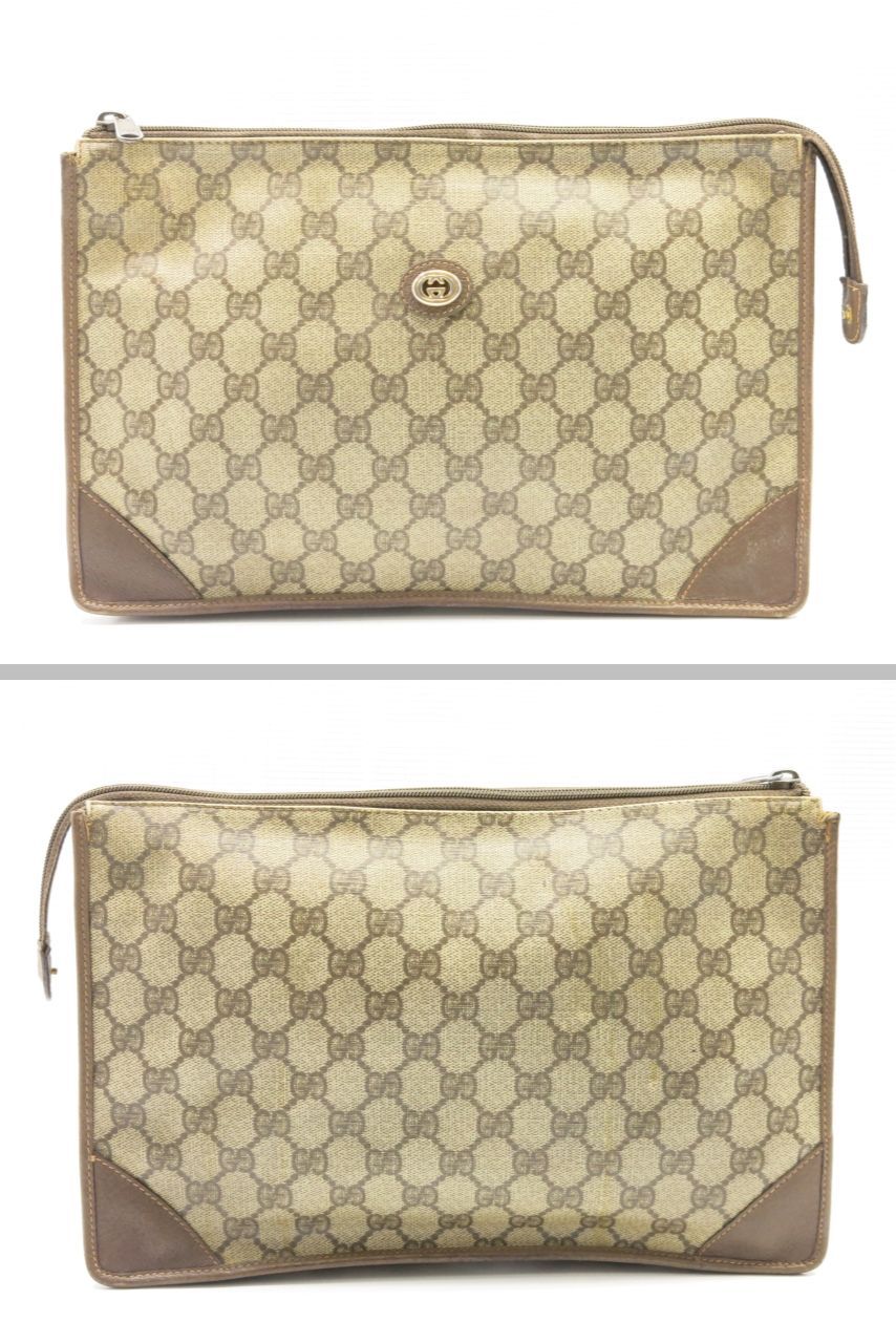 グッチ GG柄 コスメポーチ セカンドバッグ コーティングキャンバス GUCCI 18708402