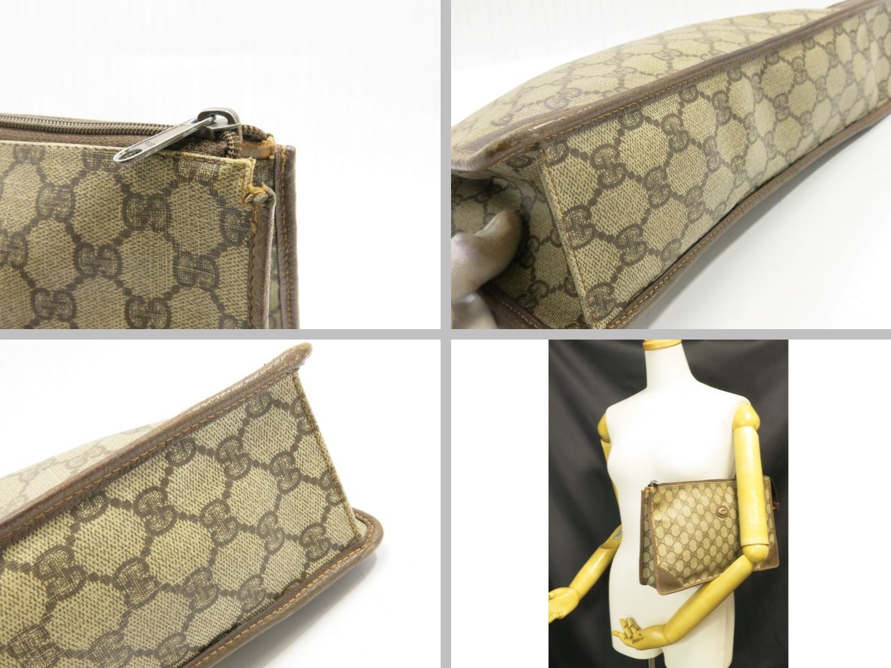 セカンドバッグ コーティングキャンバス