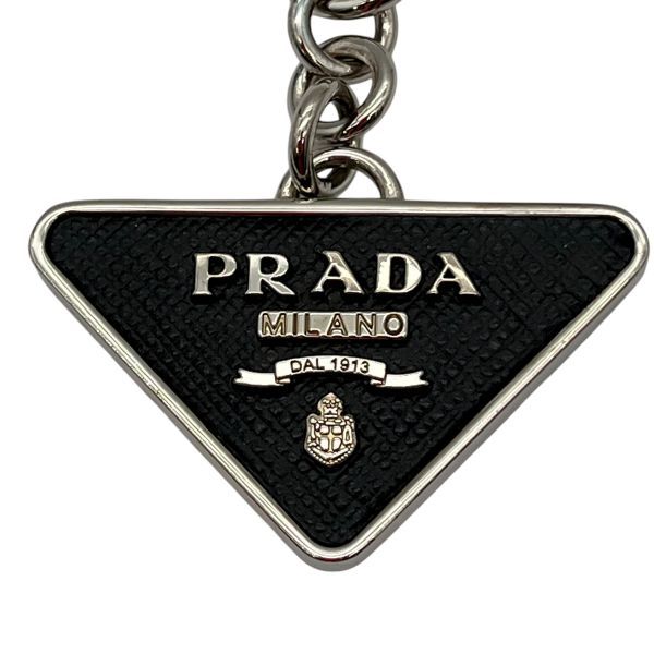 プラダ PRADA キーホルダー サフィアーノレザー トライアングルロゴ