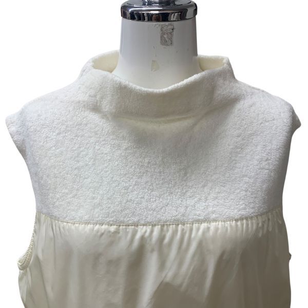 マックスアンドコー MAX-CO ベスト ノースリーブ トップス プルオーバー オフネック コットン M 9号 レディース H5Y021