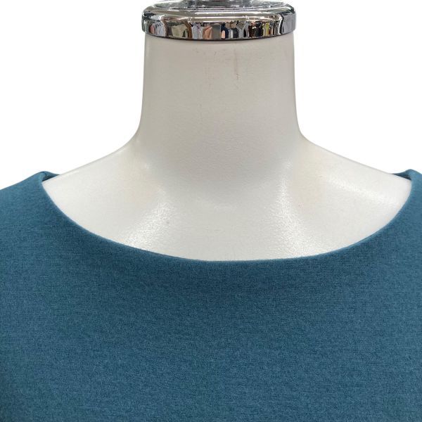 アンタイトル UNTITLED トップス 長袖 ボートネック プルオーバー ブルー グリーン ウール 1 S 7号 レディース B5Y021