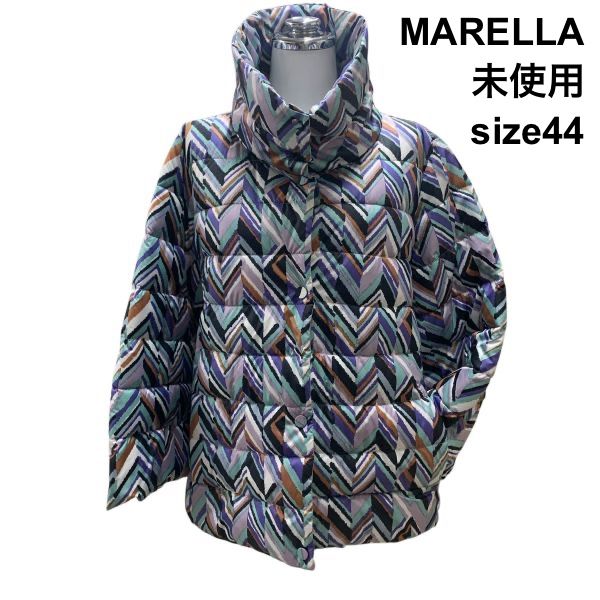 マレーラ MARELLA ショートコート 七分袖 パデットジャケット 中綿 アウター マルチ 44 L~XL 13号 レディース H5Y044