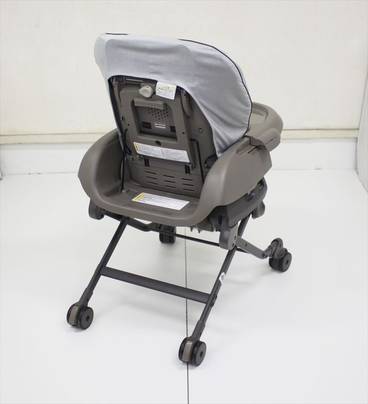 美品 ベビーステーション ヒッコリーグレーGL コンビ 手動ハイ