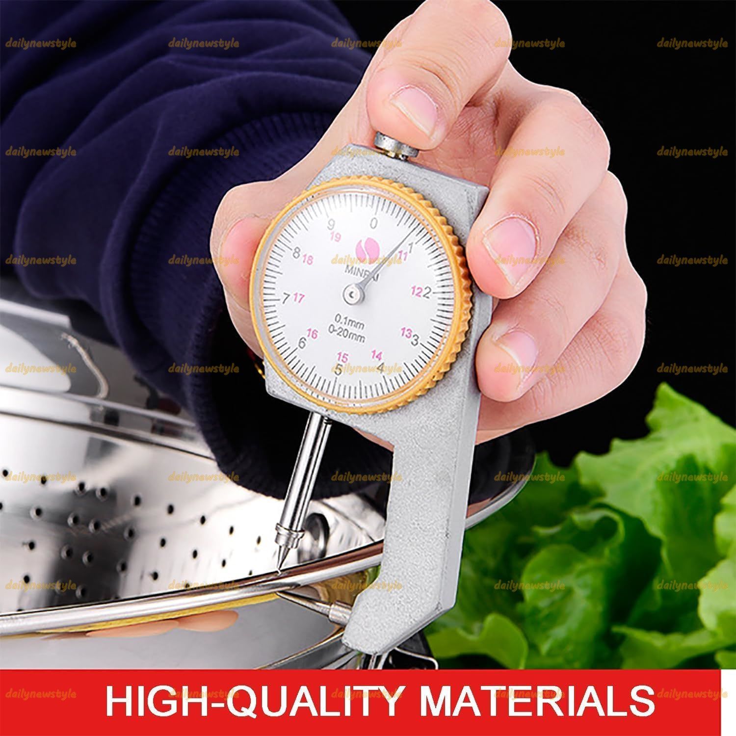 人気推薦 ステンレス製ザル ダブルハンドル付き 野菜洗いストレーナーバスケット 握りやすいマイクロ穴あきザル 濾し 水切り パスタ 麺類 野菜と果物 シーフードの調理用 50cm WWW_OPDRERGINERDOGAN_COM