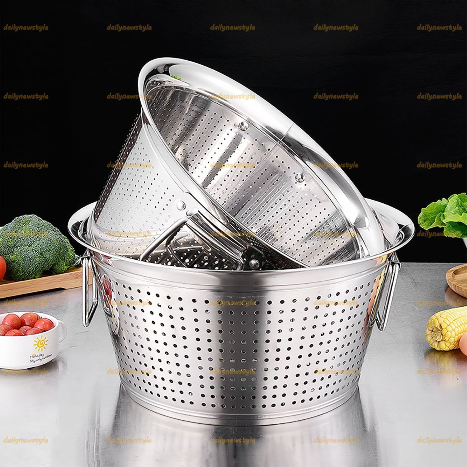 ステンレス製ザル