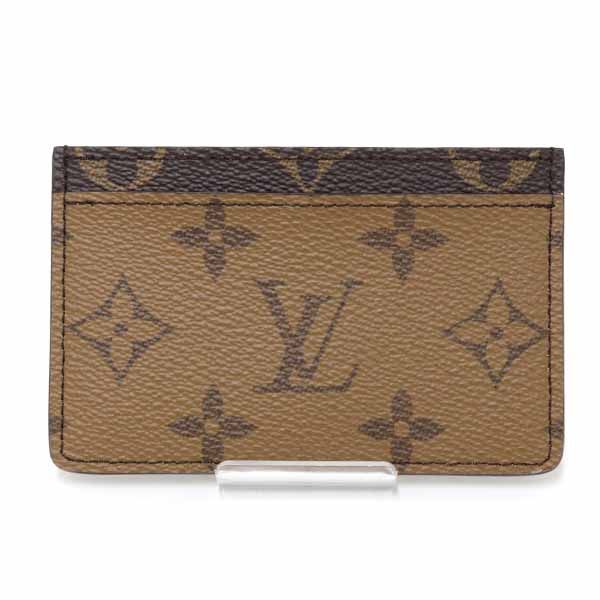 ルイ ヴィトン LOUIS VUITTON カードケース ポルト カルト・サーンプル 名刺入れ モノグラム・リバース M69161 ブラウン系