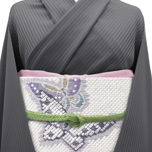 専用帯3495 ●藤娘きぬたや謹製 杢目絞り 高級 正絹 名古屋仕立て 名古屋帯 専用帯3495 ○藤娘きぬたや謹製 杢目絞り 高級 正絹 名古屋