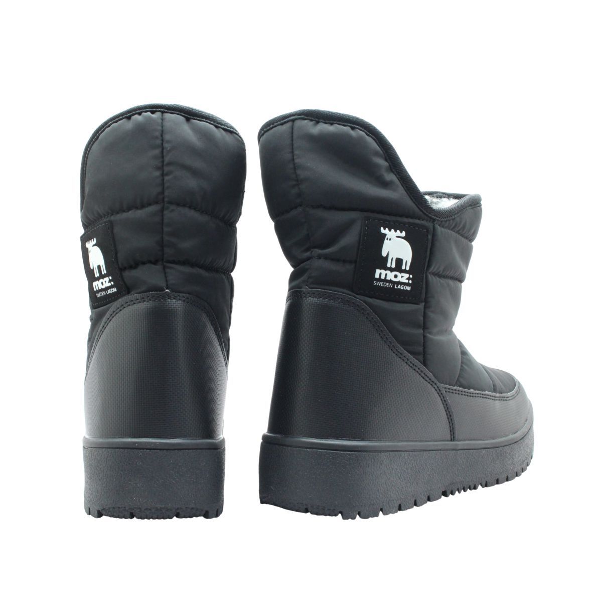 moz モズ MZ 7500 グレージュ レディース ショート ブーツ ボア 防寒
