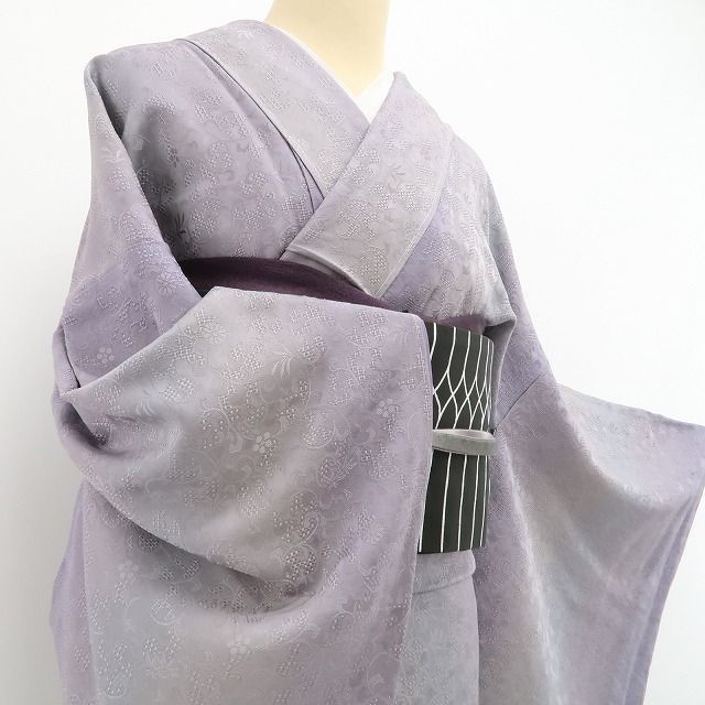 仕付け糸付 小紋