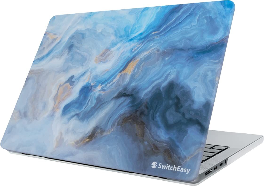 SwitchEasy MacBook Pro M2 M1 13 2025 2020 対応 ケース 薄型 マーブル 柄 保護 ハードケース 排熱口 滑り止め 付 おしゃれ スリム 保護ケース 傷防止 ケースカバー A2338 A2289
