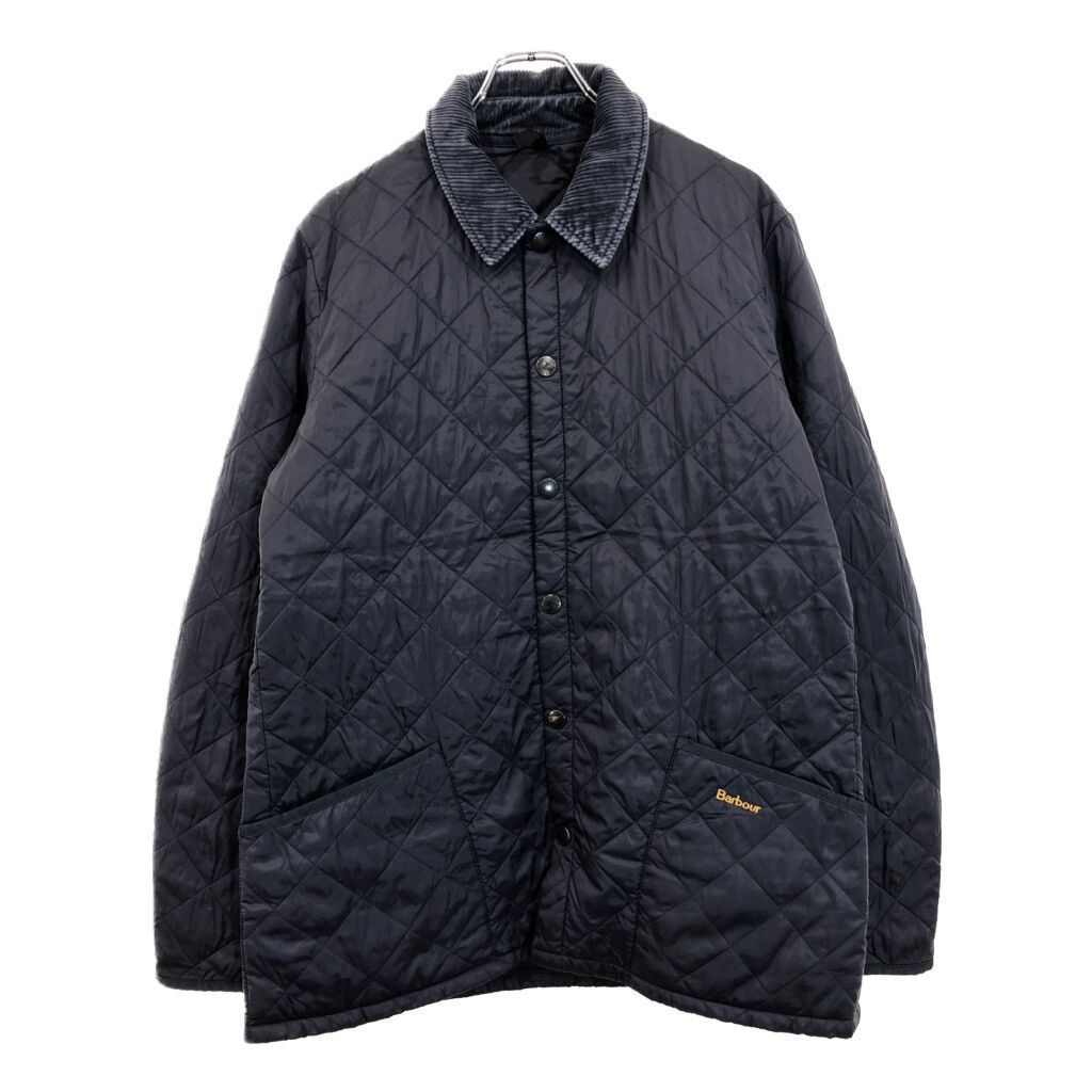 Barbour バブアー HERITAGE LIDDESDALE キルティングジャケット ネイビー メンズ L 古着 U4178
