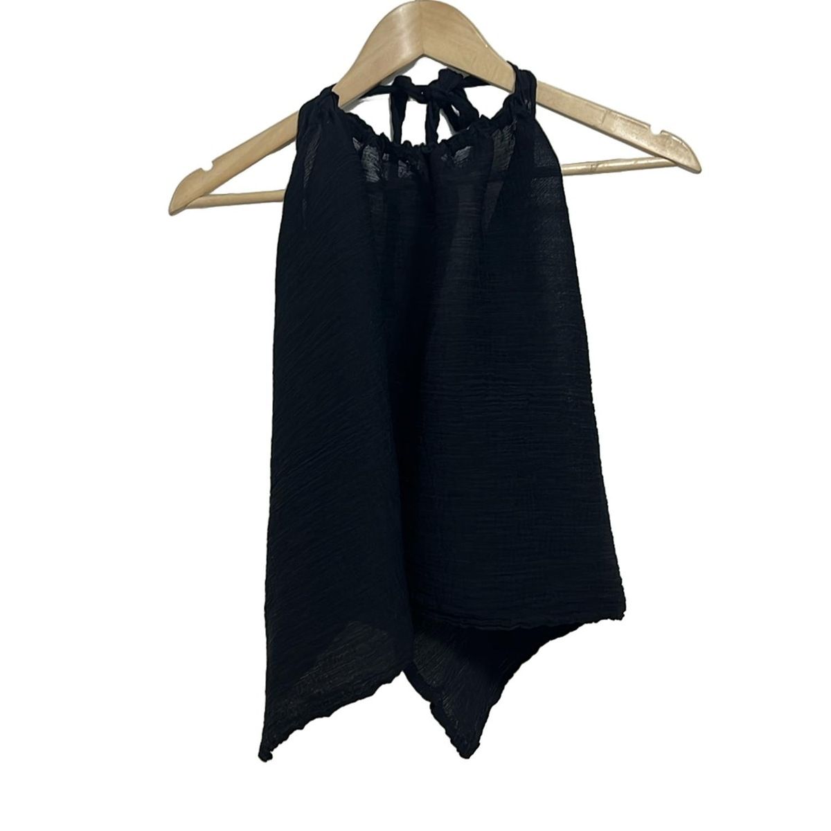 me ISSEY MIYAKE ミー イッセイミヤケ ホルターネックキャミソール レディース - 黒