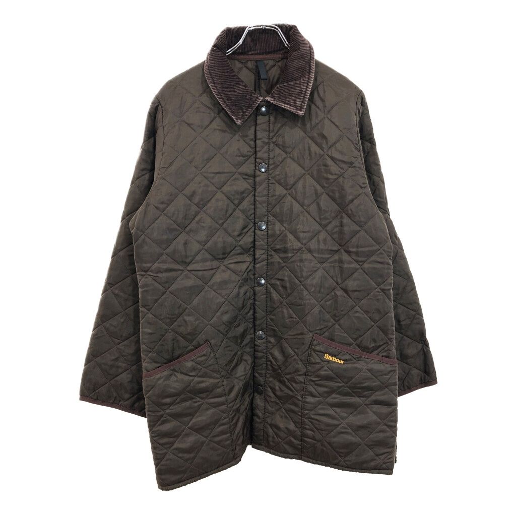 イングランド製 Barbour バブアー LIDDESDALE リッズデイル キルティングジャケット ブラウン メンズ M相当 古着 U4179