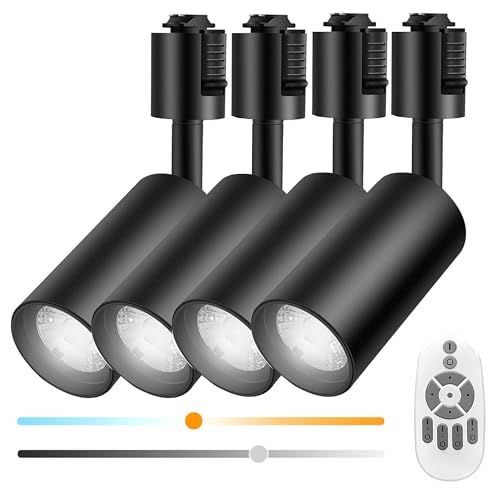 ダクトレール スポットライト 調光 調色 リモコン付き 10 W 大光量1180 lm 100 W相当 レールライト スポットライトライティングレール LED一体型照明 ledスポットライト ライティングレール用スポットライト ダクトレール用スポットライト