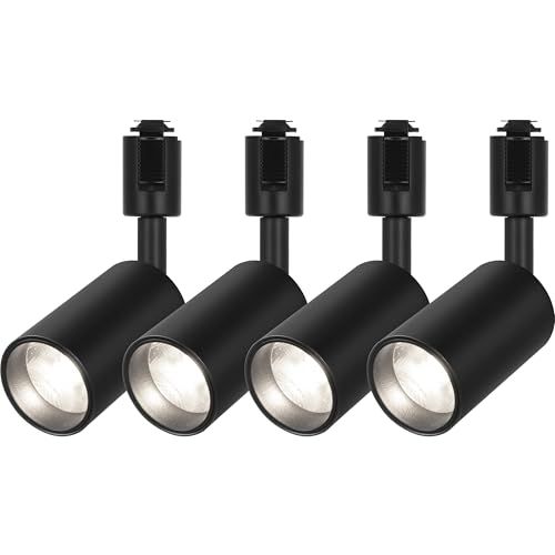 Hzfluo セット ダクトレール スポットライト LED 100 W相当 昼白色5000 K ライティングレール用 COB 一体型照明 集光タイプ 10 W 高輝度1023 lm 高演色Ra 96 5 取付簡単 角度調節 ブラック