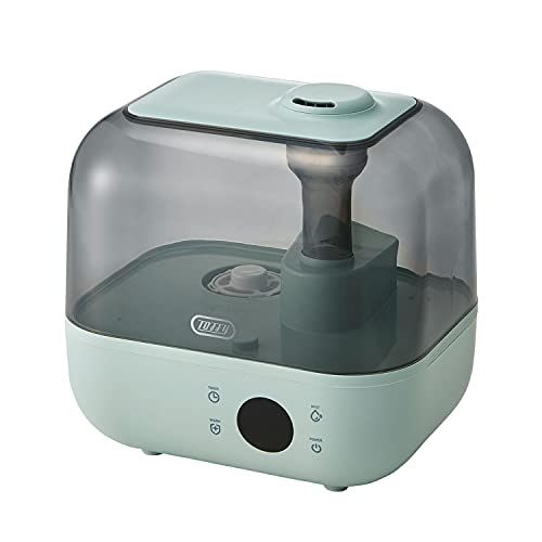 Toffy トフィー 抗菌ハイブリッドアロマ加湿器 4 7 L HF 08 上部給水式 長時間加湿 ロングノズル 自動湿度コントロール機能 タイマー付き アロマウォーター対応 抗菌加工 ペールアクア PA