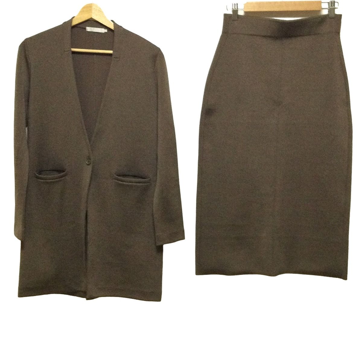 ICB アイシービー スカートセットアップ レディース - ブラウン ウエストゴム