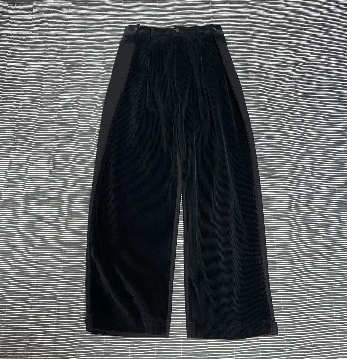 HALEINE９ アレンヌ コーデュロイ ミックス プリーツ フォールディング ジーン 1size