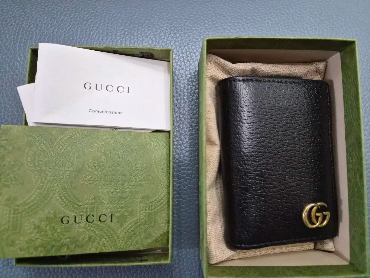 グッチ GUCCI GG マーモント カードウォレット ブラック フルセット